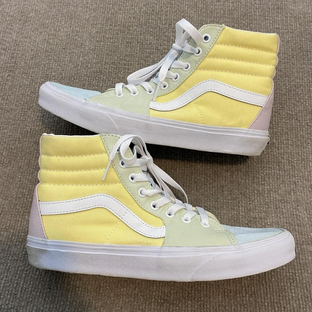 Vans Sk8-Hi Shoes Mens 9 Women 10.5 Multicolor Colorblock High Top Skate Sneaker